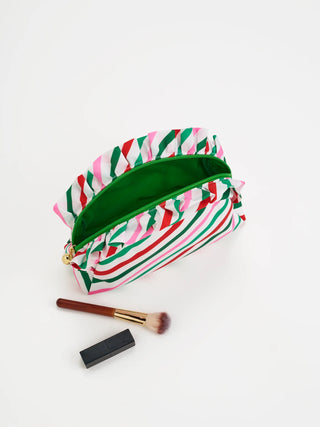 Candy Stripes Large Ruffle Pouch (Personalization Included)