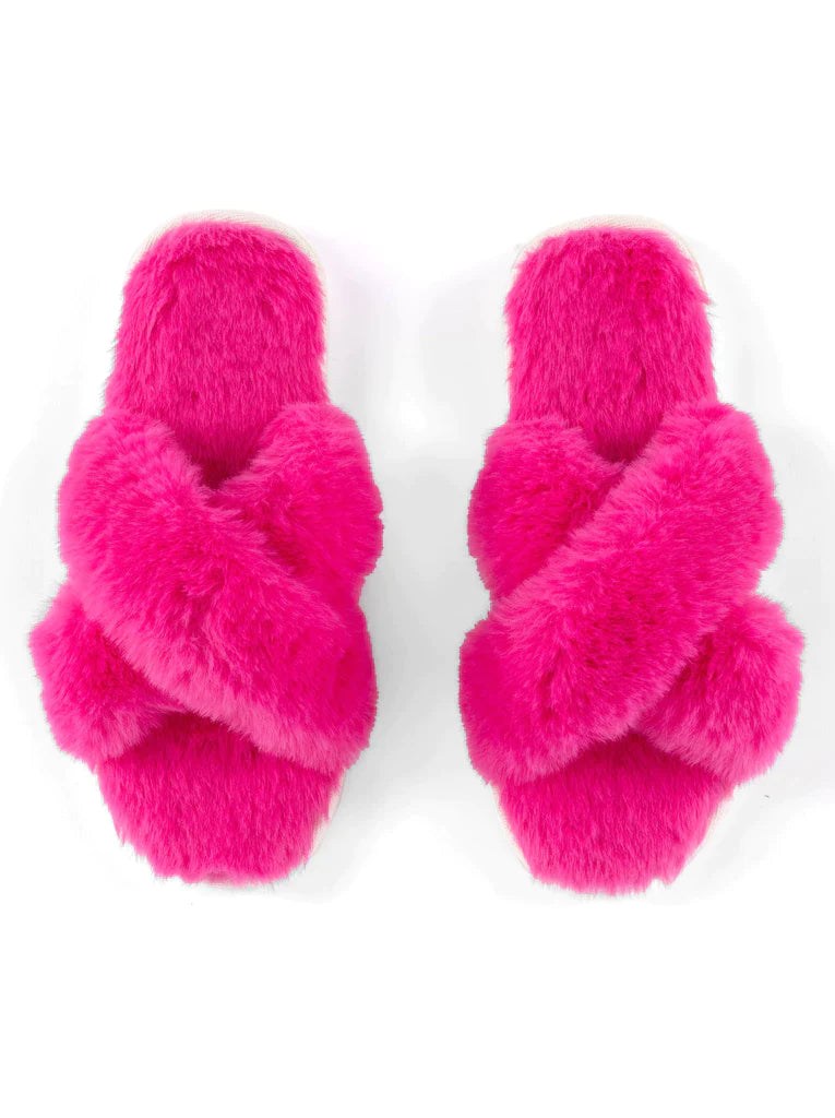 Christina Magenta Slippers - L / XL