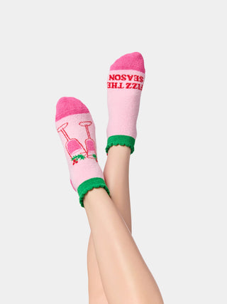 Pink Fizz the Season Socks