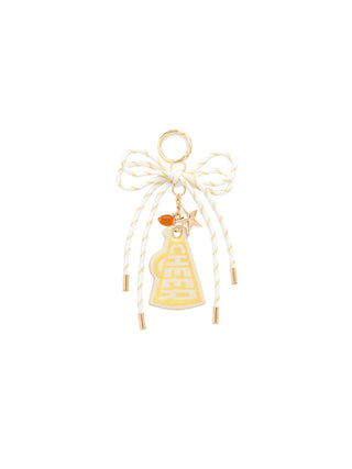 Gold Cheer Gameday Bag Charm and Key Ring by Shiraleah