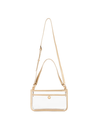 Gold Spectator Shoulder Bag by Shiraleah