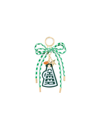 Green Cheer Gameday Bag Charm and Key Ring by Shiraleah