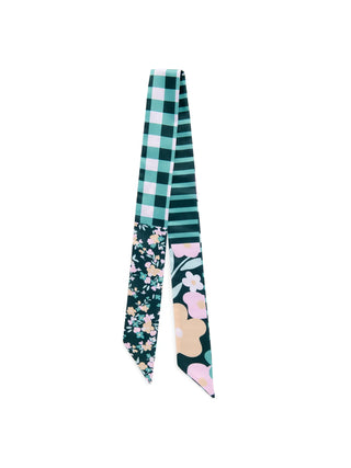 Green Floral Twilly Scarf - J.A. Whitney