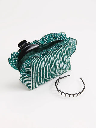 Green Large Lucy Zip Pouch by Shiraleah