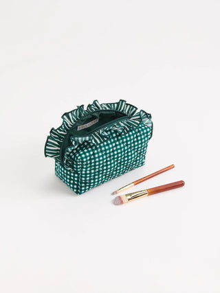 Green Small Lucy Zip Pouch by Shiraleah