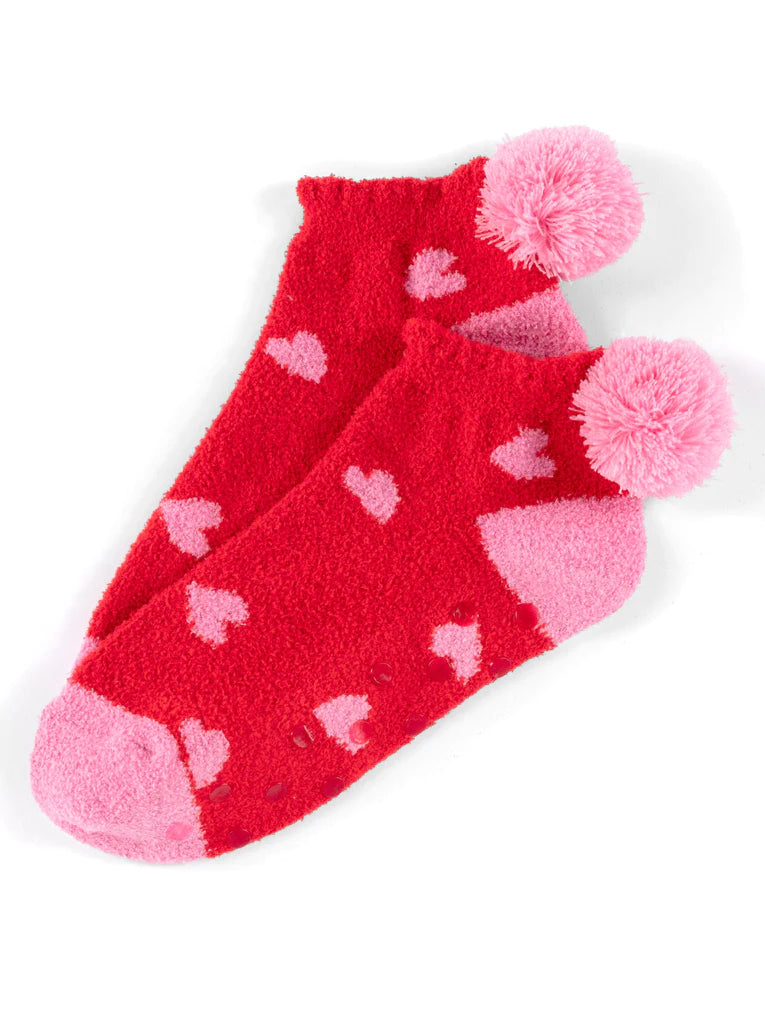 Hearts Socks - Red