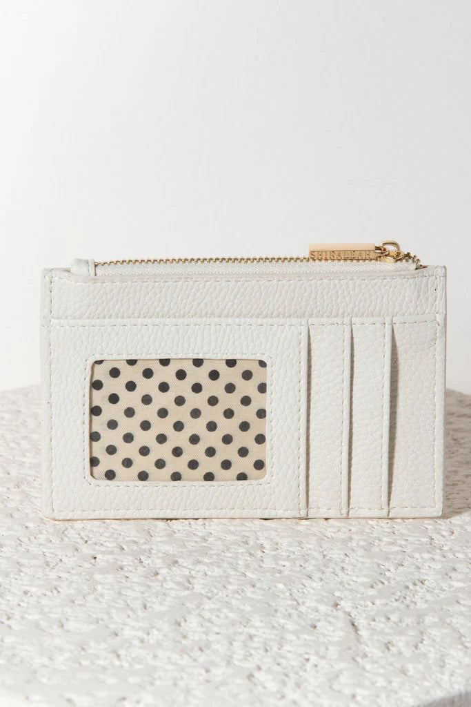 Ivory Quilted Card Holder