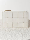 Ivory Quilted Card Holder