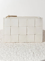 Ivory Quilted Card Holder