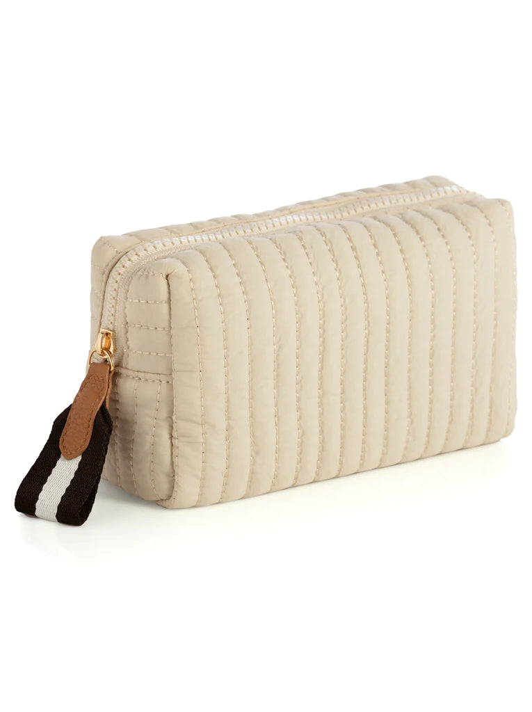 Ivory Sm Boxy Cosmetic Pouch