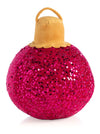 Magenta Sequin Medium Bauble Pillow