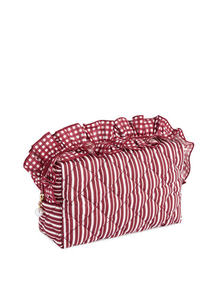 Maroon Large Lucy Zip Pouch by Shiraleah
