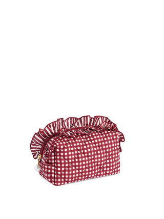 Maroon Small Lucy Zip Pouch by Shiraleah