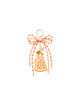 Orange Cheer Gameday Bag Charm and Key Ring by Shiraleah