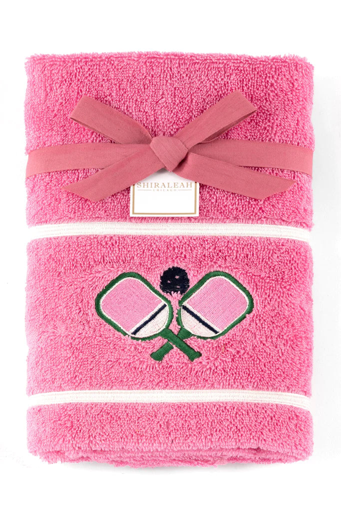 Pink Pickleball Towel