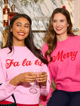 Pink Fa La La Sweater — alternate view 2 by Shiraleah