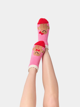 Pink Gingerbread Socks