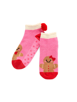 Pink Gingerbread Socks