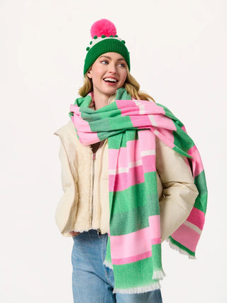 Pink / Green Kayla Scarf