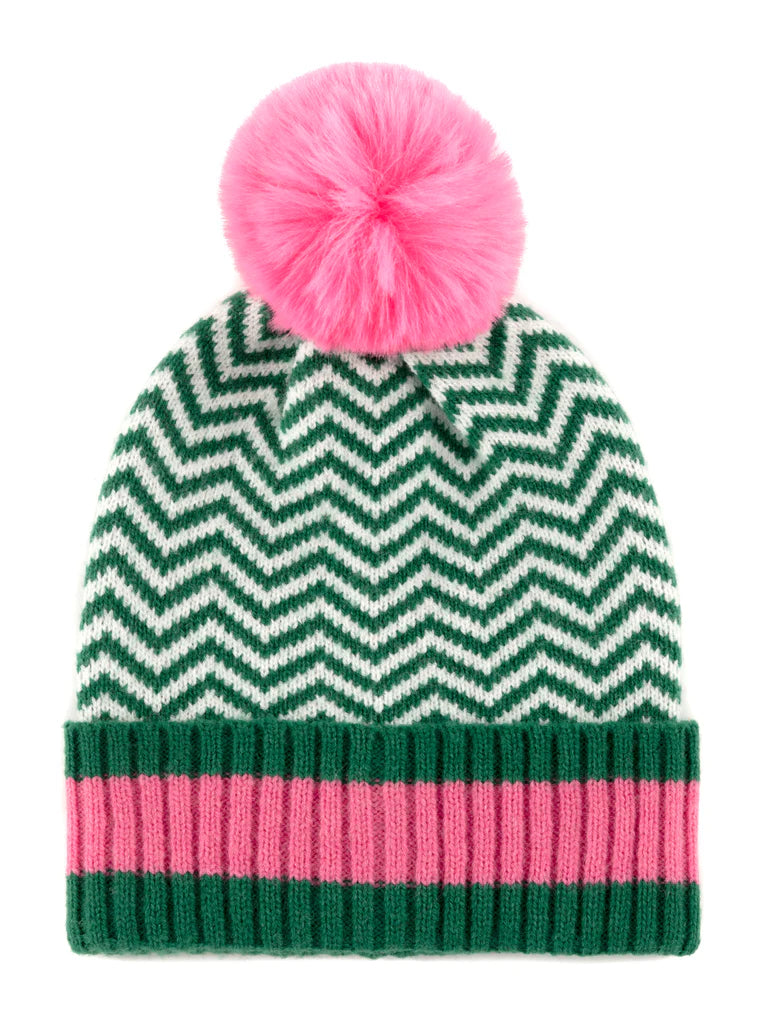 Pink & Green Hat