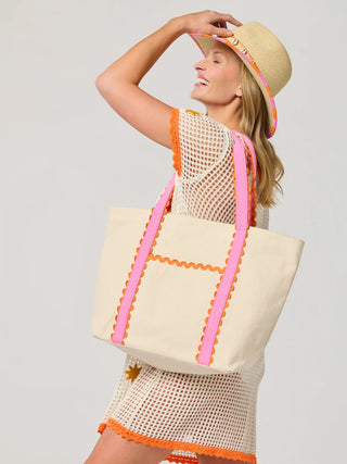 Pink Poppy Tote - Personalization Included - J.A. Whitney