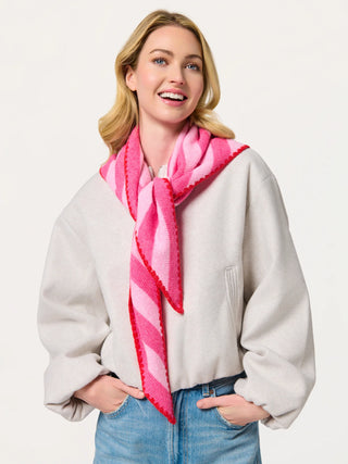 Pink / Red Large Triangle Scarf