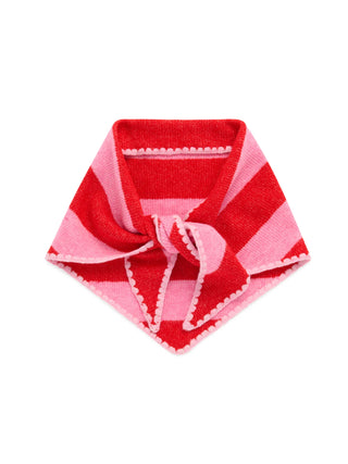 Red / Pink Small Triangle Scarf