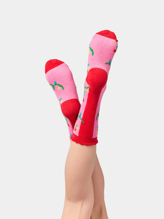 Pink String Light Socks