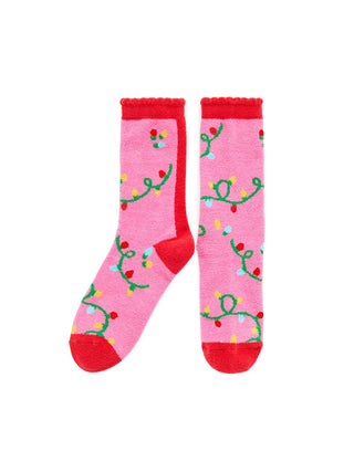 Pink String Light Socks