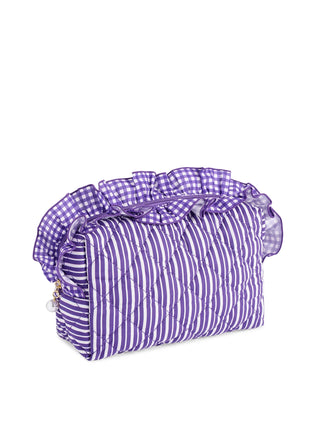 Purple Large Lucy Zip Pouch by Shiraleah