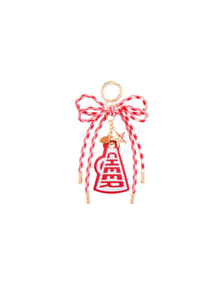 Red Cheer Gameday Bag Charm and Key Ring by Shiraleah