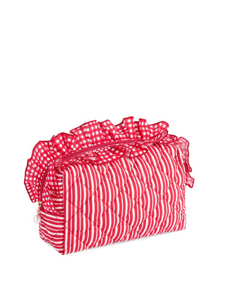 Red Large Lucy Zip Pouch by Shiraleah