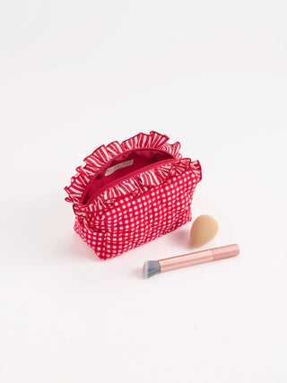 Red Small Lucy Zip Pouch (Personalization Included) - J.A. Whitney