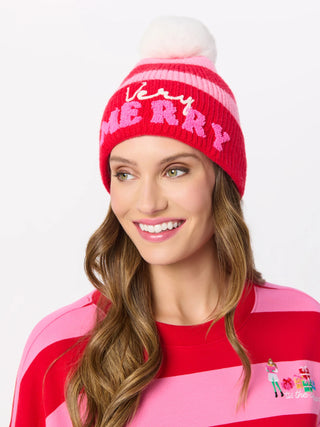 Red Very Merry Beanie Hat