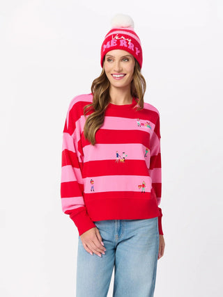 Red Very Merry Beanie Hat