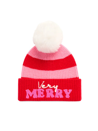 Red Very Merry Beanie Hat