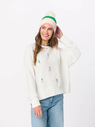 Skiers w/ Pearls Relaxed Sweatshirt - J.A. Whitney