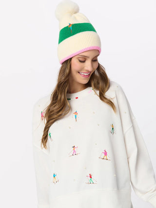 Skiers w/ Pearls Relaxed Sweatshirt - J.A. Whitney