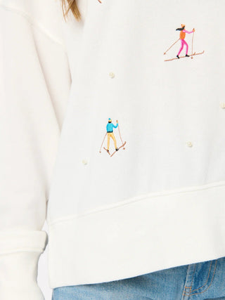 Skiers w/ Pearls Relaxed Sweatshirt - J.A. Whitney