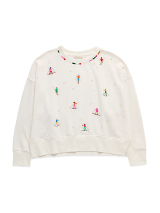 Skiers w/ Pearls Relaxed Sweatshirt - J.A. Whitney