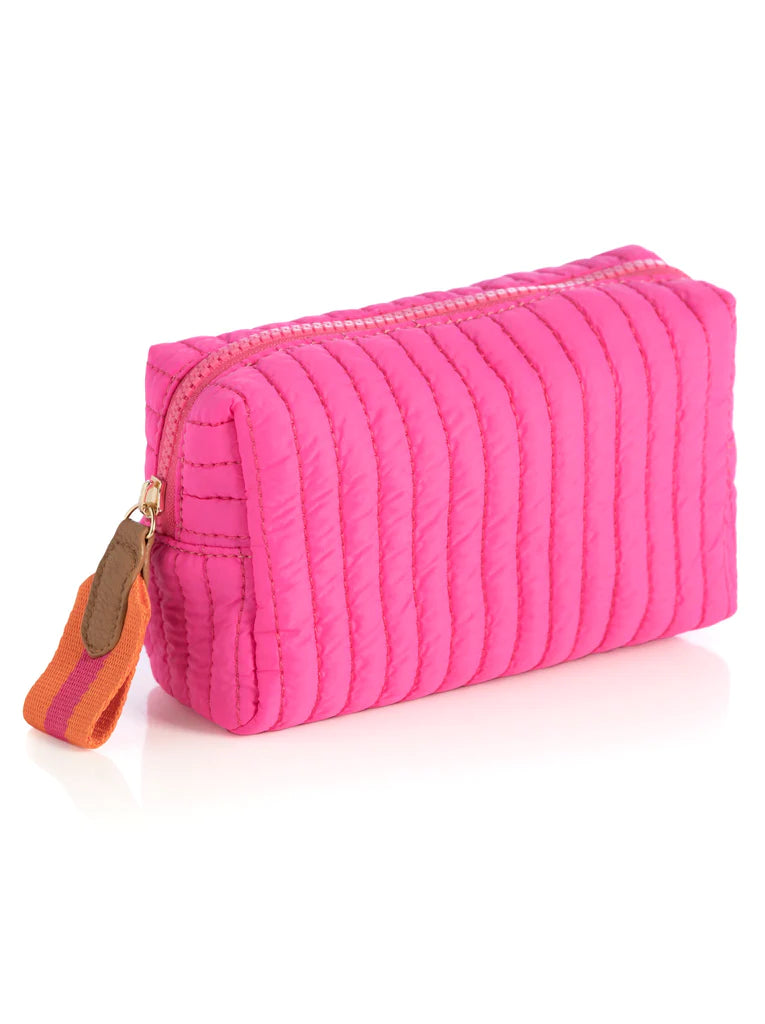 Magenta Sm Boxy Cosmetic Pouch
