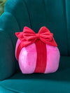 Small Pink Gift Box Pillow