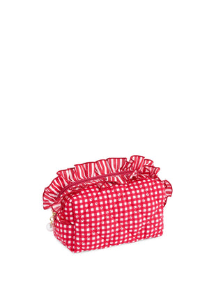 Red Small Lucy Zip Pouch (Personalization Included) - J.A. Whitney