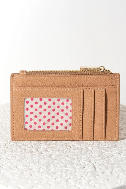 Tan Quilted Card Holder