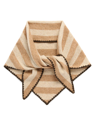 Oatmeal / Tan Large Triangle Scarf