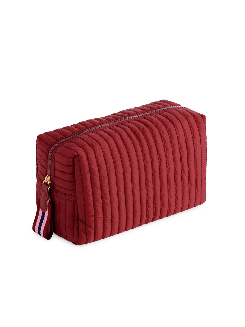 Wine Lg Boxy Cosmetic Pouch