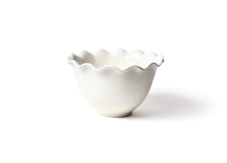 Ruffle Bowl in Signature White