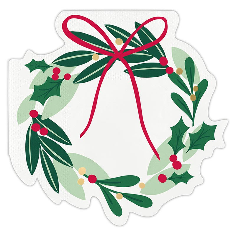 Wreath Die Cut Napkins