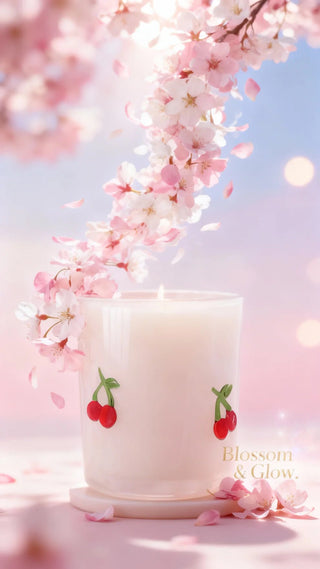 Cherry Blossom Icon Candle - J.A. Whitney