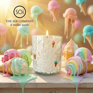 Sherbet Cone Icon Candle - J.A. Whitney